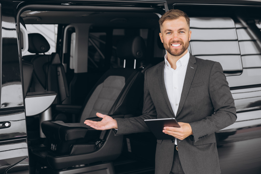 Chauffeur de taxi Savoie accueil un client